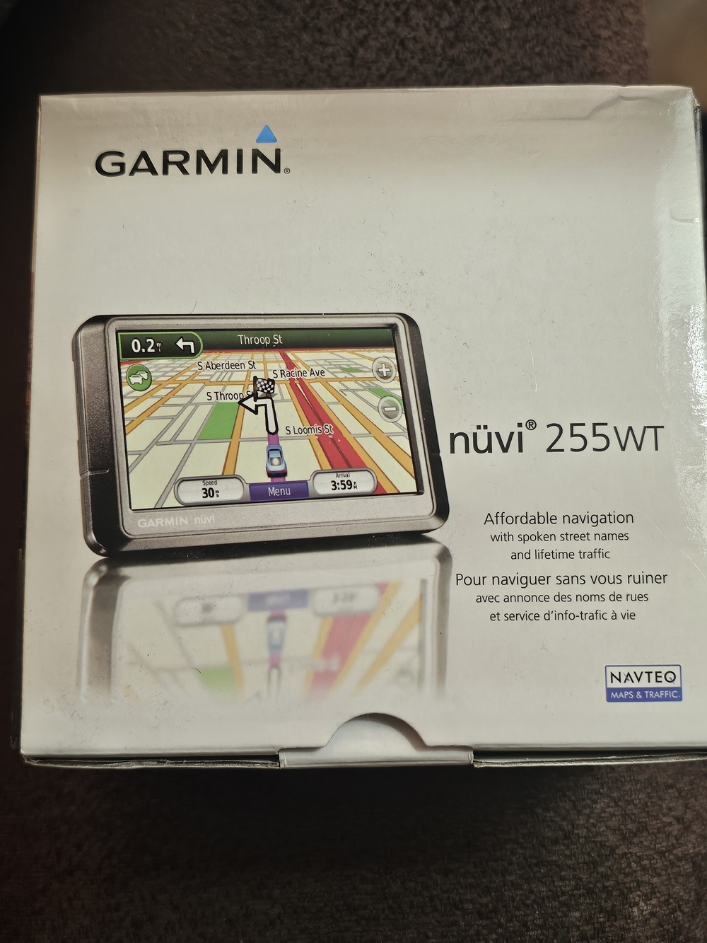 Garmin nuvi 255WT Automotive Mountable GPS Open Box